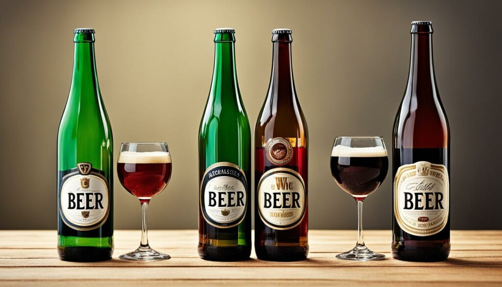 Mengenvergleich Alkohol zwischen Bier und Wein